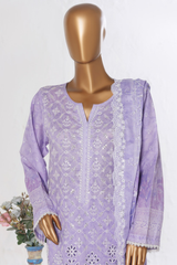 Bin Saeed Stitched 3 Piece Luxury White & White Emb Collection'2026-NSM-2590