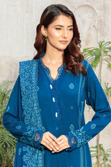Lakhany Printed Pashmina Unstitched 3 Piece Suit,D-24