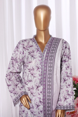 Bin Saeed Stitched 3 Piece Exclusive Printed Khaddar Vol-11 Collection'2025-WK-2582-white