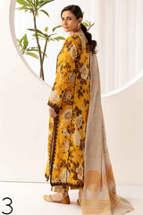 printed lawn with jacquard dupatta D-03