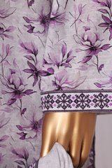 Bin Saeed Stitched 3 Piece Exclusive Printed Khaddar Vol-11 Collection'2025-WK-2582-white