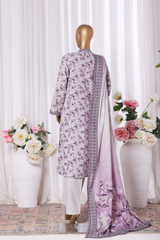Bin Saeed Stitched 3 Piece Exclusive Printed Khaddar Vol-11 Collection'2025-WK-2582-white