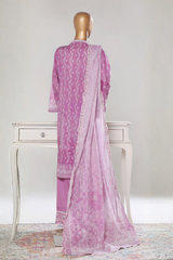 Bin Saeed Stitched 3 Piece Luxury White & White Emb Collection'2026-NSM-2585