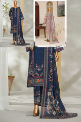 Bin Saeed Stitched 3 Piece Exclusive Printed Lawn Vol-01 Collection'2026-LSM-2688 PINK