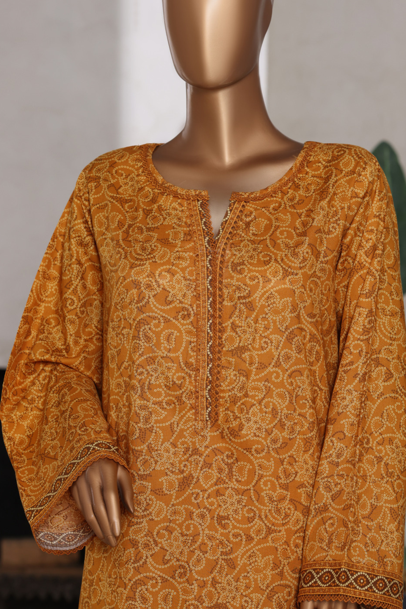 Bin Saeed Stitched 3 Piece Printed Cotton Vol-02 Collection'2025-WC-2414-yellow
