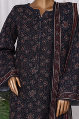 Bin Saeed Stitched 3 Piece Printed Vol-02 Collection'2025-WK-2394-BLACK