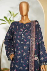 Bin Saeed Stitched 3 Piece Exclusive Printed Lawn Vol-01 Collection'2026-LSM-2690 PINK