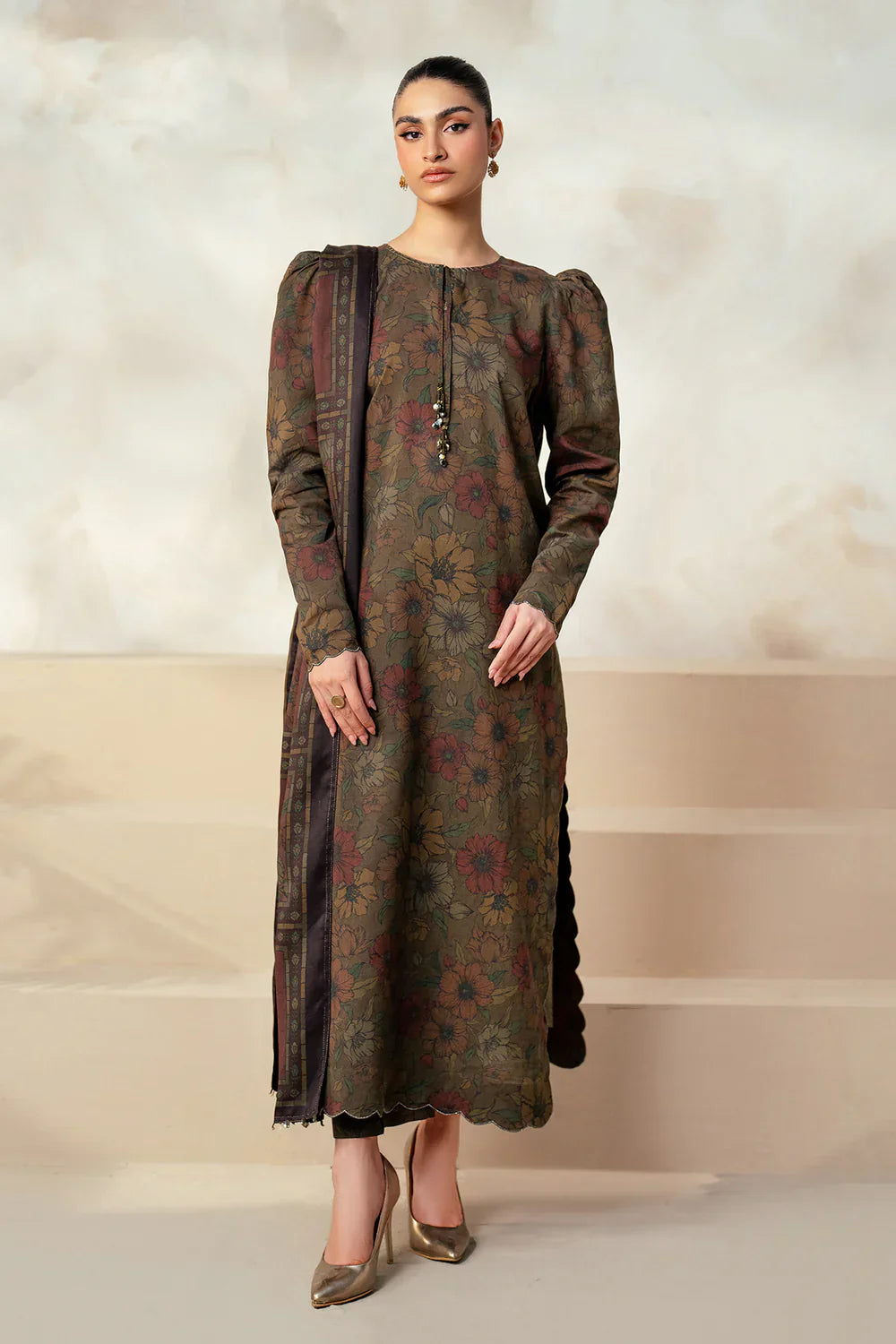 PRINTED KHADDAR UF-4023 BAROQUE