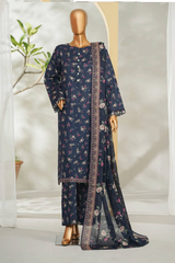 Bin Saeed Stitched 3 Piece Exclusive Printed Lawn Vol-01 Collection'2026-LSM-2690 PINK