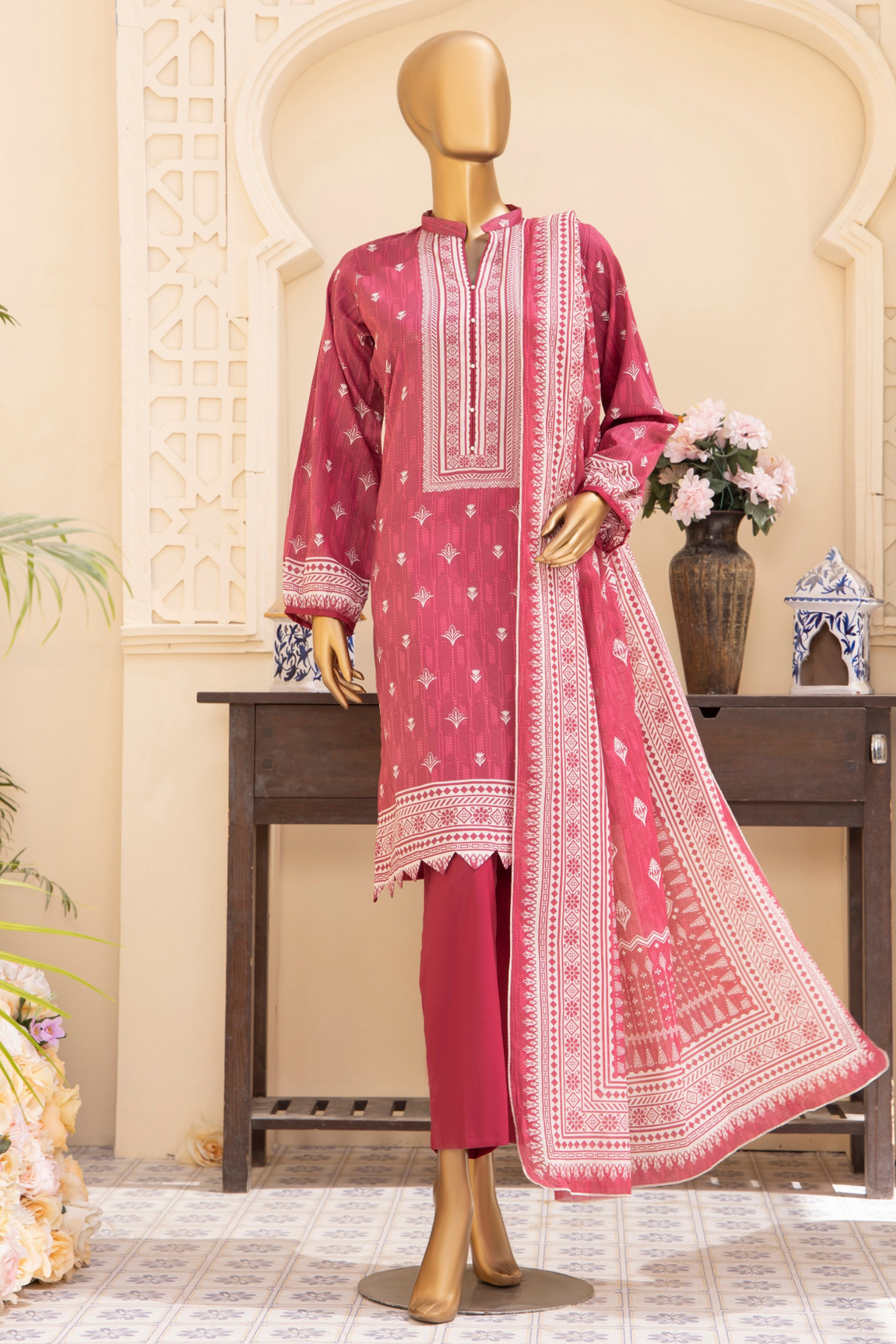 Safina digital printed lawn d-06