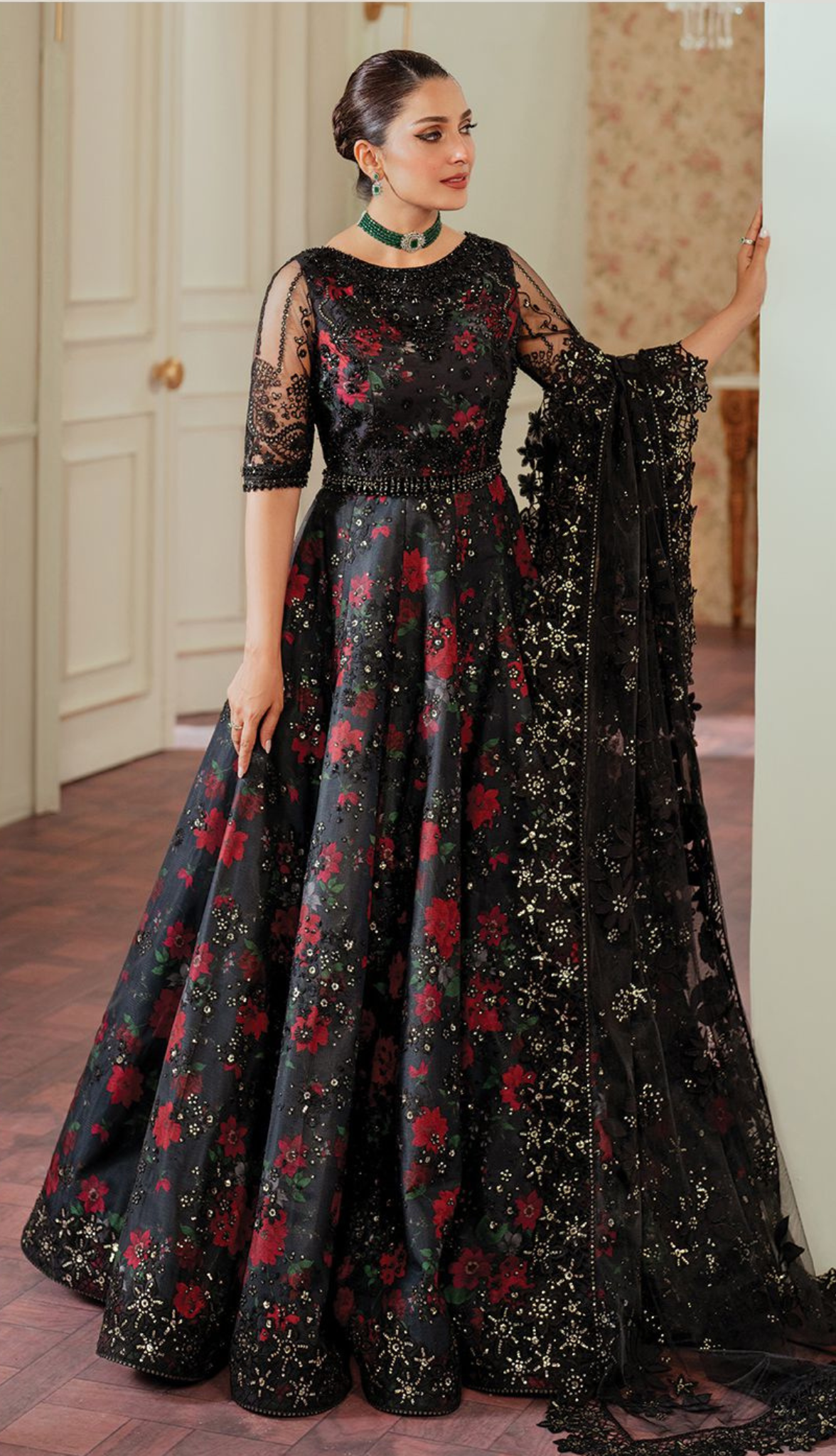 Chantelle By Baroque Unstitched 3 Piece Luxury Formals Vol-13 Collection'2024-EC-05