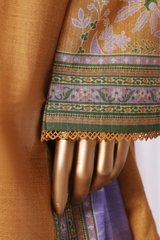 Bin Saeed Stitched 3 Piece Exclusive Printed Khaddar Vol-11 Collection'2025-WK-2587-Yellow