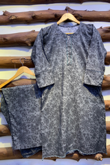 2-Piece Printed Cord Set – Stylish Casual Wear | D-14