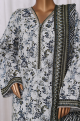 Bin Saeed Stitched 3 Piece Printed Vol-02 Collection'2025-WK-2393-WHITE