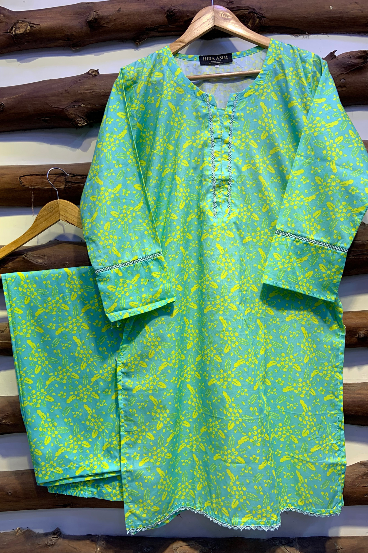 2-Piece Printed Cord Set – Stylish Casual Wear | D-15