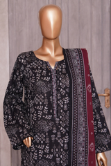 BIN SAEED PRINTED LAWN 3 PC COLLECTION 2025-26,BLACK