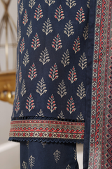 Bin Saeed Stitched 3 Piece Printed Cotton Vol-02 Collection'2025-WC-2411-blue