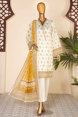 Safina digital printed lawn d-09