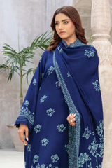 Lakhany Printed Pashmina Unstitched 3 Piece Suit,D-04