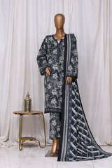 Bin Saeed Stitched 3 Piece Printed Vol-02 Collection'2025-WK-2395-BLUE