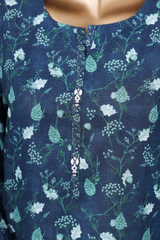Bin Saeed Stitched 3 Piece Exclusive Printed Khaddar Vol-14 Collection'2025-WK-2645-BLUE