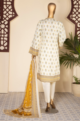 Safina digital printed lawn d-09