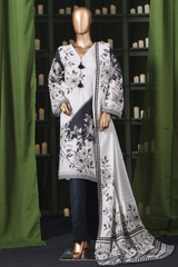 Bin Saeed Stitched 3 Piece Exclusive Printed Khaddar Vol-14 Collection'2025-WK-2642-