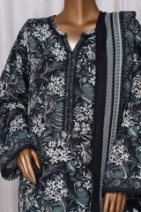 Bin Saeed Stitched 3 Piece Printed Vol-02 Collection'2025-WK-2395-BLUE