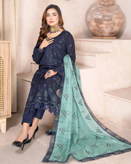 arzoo by riaz arts 3 piece unstitched embroidered D-05
