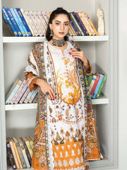 Mashaal Stripe by Riaz Arts Embroidered Lawn Unstitched 3 Piece - D-05 - RA25MSE - Summer Collection