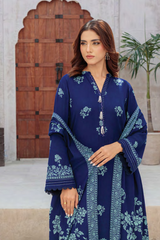 Lakhany Printed Pashmina Unstitched 3 Piece Suit,D-04