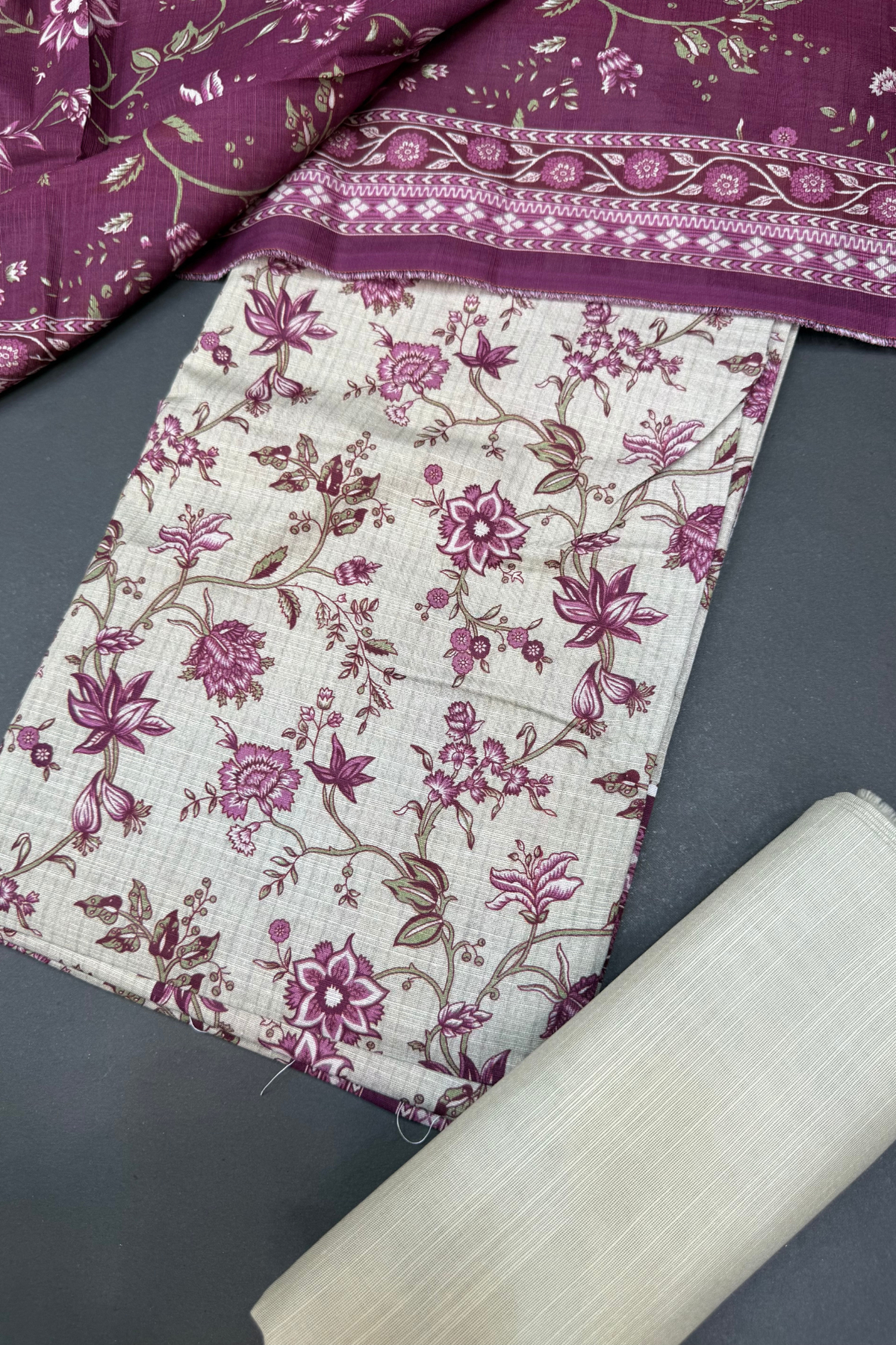 Bin Saeed Printed Khaddar Unstitched 3 Piece Suit - BS25KHD -Green- Winter Collection