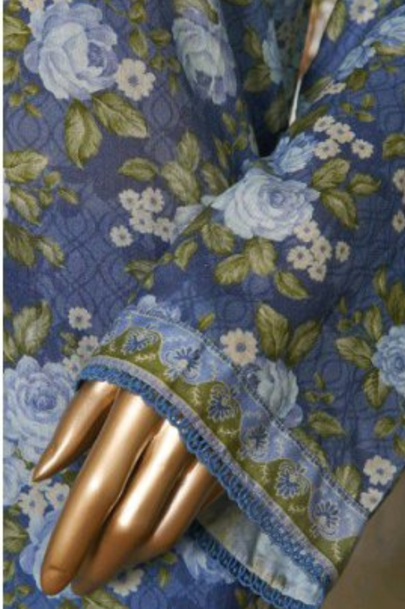 Bin Saeed Stitched 3 Piece Exc Printed Lawn Vol-05 Collection'2025-NSM-2345-blue