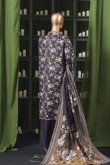 Bin Saeed Stitched 3 Piece Exclusive Printed Khaddar Vol-14 Collection'2025-WK-2639-BLACK