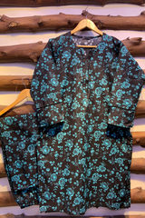 2-Piece Printed Cord Set – Stylish Casual Wear | D-20