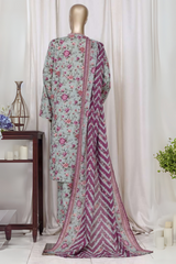 Bin Saeed Stitched 3 Piece Printed Cotton Vol-01 Collection'2025-WC-2376-light blue