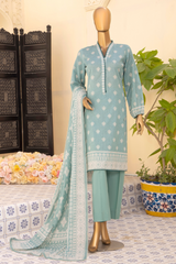 Safina digital printed lawn d-10