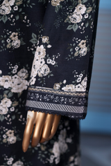 Bin Saeed Stitched 3 Piece Exclusive Printed Khaddar Vol-14 Collection'2025-WK-2637-BLACK