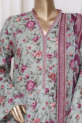 Bin Saeed Stitched 3 Piece Printed Cotton Vol-01 Collection'2025-WC-2376-light blue