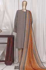 Bin Saeed Stitched 3 Piece Printed Cotton Vol-01 Collection'2025-WC-2382-yellow