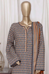 Bin Saeed Stitched 3 Piece Printed Cotton Vol-01 Collection'2025-WC-2382-yellow