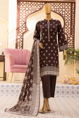 Safina digital printed lawn d-11