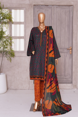 BIN SAEED PRINTED LAWN 3 PC COLLECTION 2025-26,BLACK