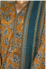 Bin Saeed Stitched 3 Piece Exc Printed Lawn Vol-06 Collection'2025-NSM-2486-brown