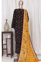 Bin Saeed Stitched 3 Piece Printed Cotton Vol-01 Collection'2025-WC-2372-Black