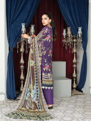 Mashaal Stripe by Riaz Arts Embroidered Lawn Unstitched 3 Piece - D-06 - RA25MSE - Summer Collection