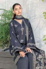 Lakhany Printed Pashmina Unstitched 3 Piece Suit,D-06