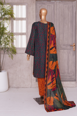 BIN SAEED PRINTED LAWN 3 PC COLLECTION 2025-26,BLACK