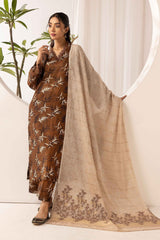 printed lawn with jacquard dupatta D-07