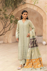 Mahees Aqidah embroidered lawn with jacquard shawl Riaz arts d-07